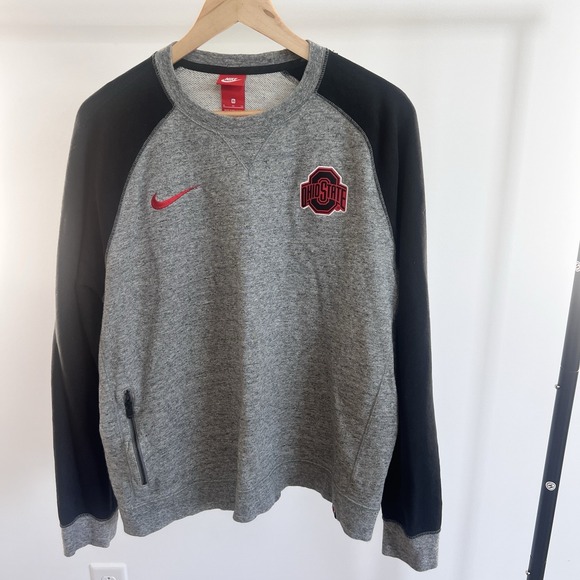 Vintage Nike Ohio State XL Mens Gray Pullover Crew Neck Sweatershirt - Picture 1 of 5